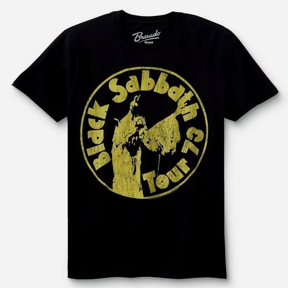 Black Sabbath Ozzy Osbourne Tour 1973 metal rock Official T-Shirt M NWT - Picture 2 of 3